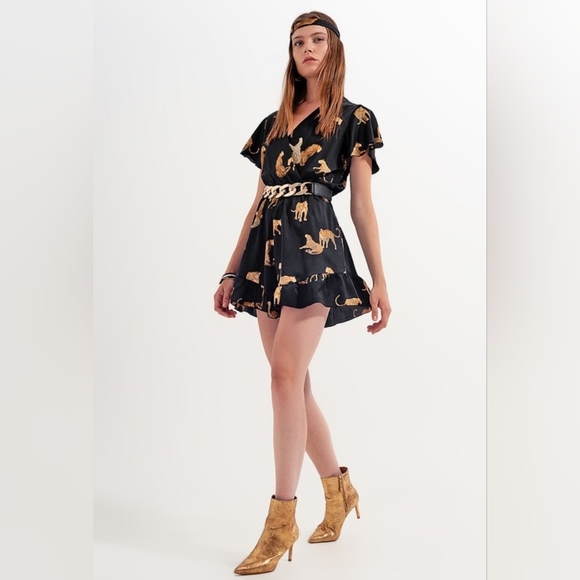 Leopard Print Romper. NWT. Size L. - Picture 4 of 14